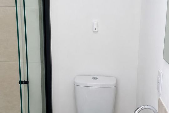 Banheiro de apartamento à venda com 2 quartos, 37m² em Jardim Irene, São Bernardo do Campo
