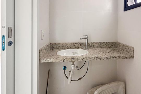 Banheiro da Suíte de apartamento à venda com 2 quartos, 58m² em Centro, São Bernardo do Campo