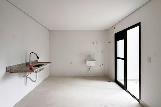 Cozinha e Área de Serviço de apartamento à venda com 2 quartos, 58m² em Centro, São Bernardo do Campo