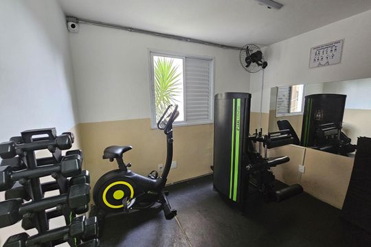Área comum - Academia de apartamento para alugar com 2 quartos, 45m² em Jardim Elizabete, Taboão da Serra