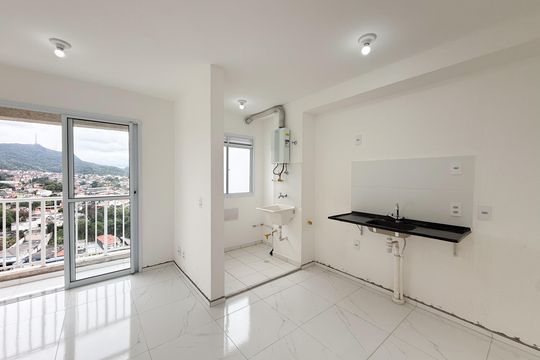 Sala de apartamento para alugar com 2 quartos, 37m² em Jardim Mutinga, São Paulo