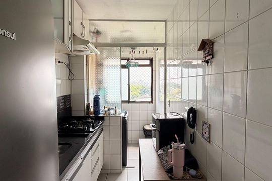 Cozinha  de apartamento à venda com 2 quartos, 52m² em Vila Arapua, São Bernardo do Campo
