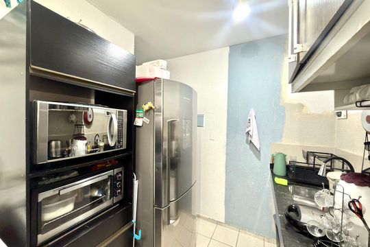 Cozinha e Área de Serviço de apartamento à venda com 2 quartos, 43m² em Industrial São Luiz, Contagem