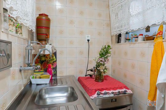 Cozinha de apartamento para alugar com 1 quarto, 36m² em Estácio, Rio de Janeiro