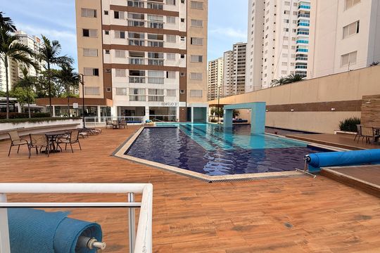 Área comum - Piscina de apartamento à venda com 2 quartos, 77m² em Parque Oeste Industrial, Goiânia