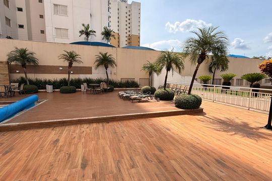 Área comum - Piscina de apartamento à venda com 2 quartos, 77m² em Parque Oeste Industrial, Goiânia
