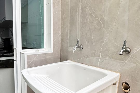 Área de Serviço de apartamento para alugar com 3 quartos, 80m² em Parque das Nações, Santo André