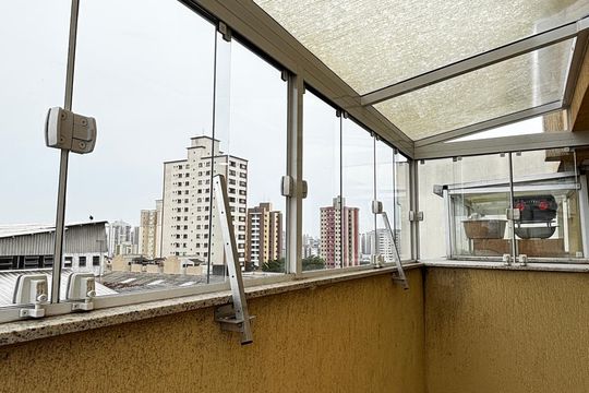 Varanda da Suíte de apartamento para alugar com 3 quartos, 80m² em Parque das Nações, Santo André