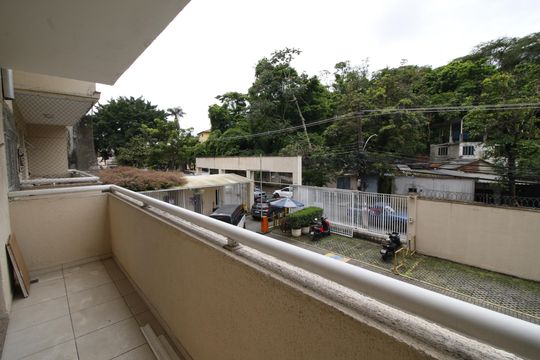 Varanda de apartamento para alugar com 3 quartos, 79m² em Pechincha, Rio de Janeiro