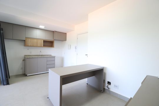 Cozinha de apartamento para alugar com 1 quarto, 48m² em Granja Marileusa, Uberlândia
