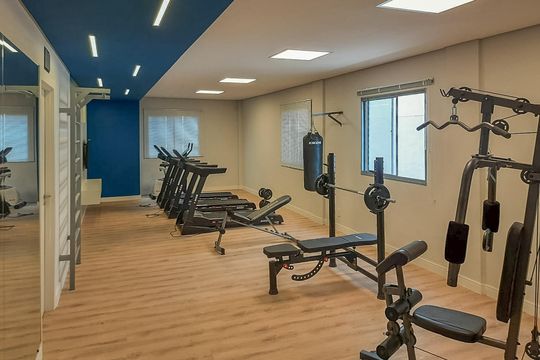 Área comum - Academia de apartamento para alugar com 1 quarto, 29m² em Barra Funda, São Paulo
