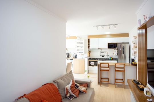 Sala de apartamento para alugar com 2 quartos, 43m² em Conceição, Diadema
