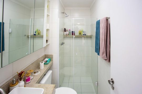 Banheiro de apartamento para alugar com 2 quartos, 43m² em Conceição, Diadema