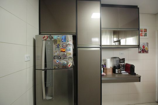 Cozinha e Área de Serviço de casa de condomínio para alugar com 2 quartos, 145m² em Estuário, Santos