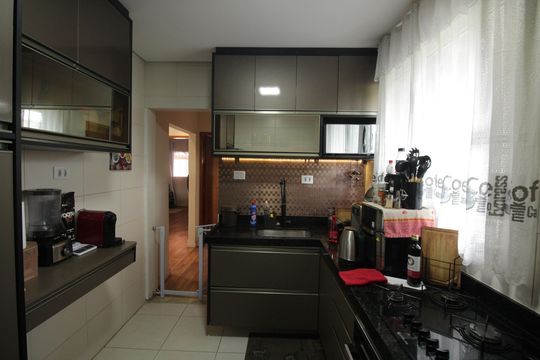 Cozinha e Área de Serviço de casa de condomínio para alugar com 2 quartos, 145m² em Estuário, Santos