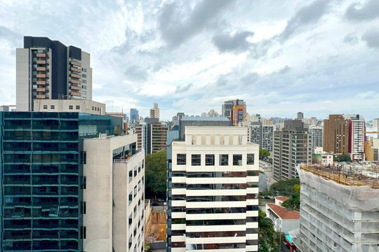 Vista da Varanda de kitnet/studio para alugar com 1 quarto, 25m² em Pinheiros, São Paulo