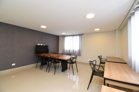 Área comum - Coworking de apartamento à venda com 1 quarto, 22m² em Centro, Curitiba