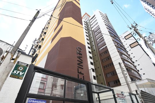Fachada de apartamento à venda com 1 quarto, 22m² em Centro, Curitiba