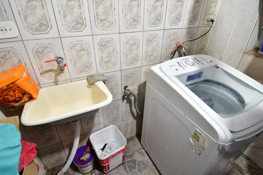 Área de Serviço de casa à venda com 3 quartos, 110m² em Jardim Santa Clara do Lago I, Hortolândia
