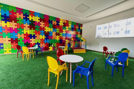 Área Comum - Brinquedoteca de apartamento para alugar com 2 quartos, 46m² em Aeroporto, Juiz de Fora