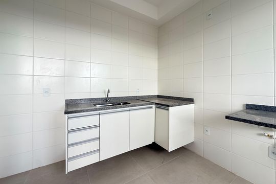 Cozinha de apartamento para alugar com 2 quartos, 47m² em Palmeiras, Belo Horizonte
