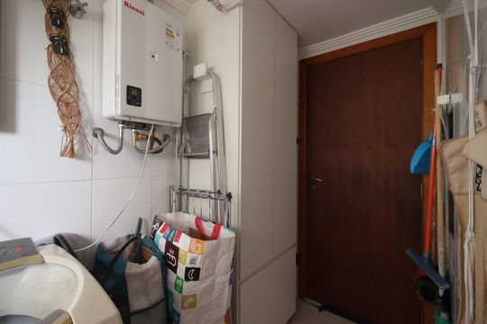 Área de Serviço de apartamento para alugar com 3 quartos, 108m² em Vila Valparaíso, Santo André