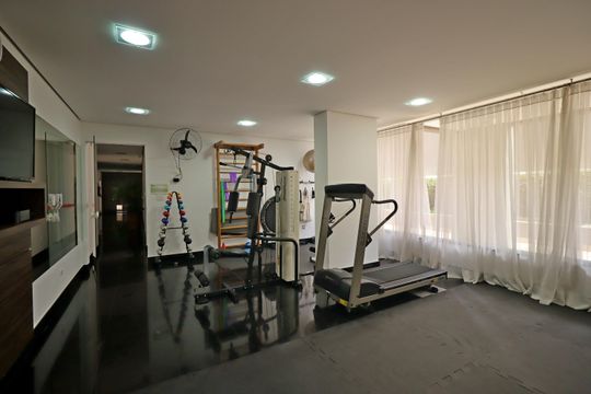Área Comum - Academia de apartamento para alugar com 3 quartos, 108m² em Vila Valparaíso, Santo André