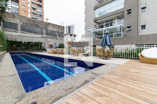 Área comum - Piscina de apartamento para alugar com 1 quarto, 53m² em Vila Mascote, São Paulo