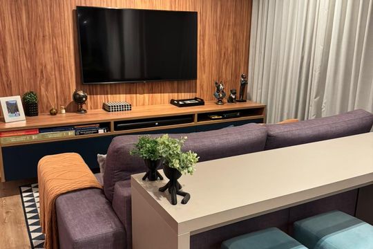 Sala de apartamento à venda com 1 quarto, 57m² em Vila Mariana, São Paulo