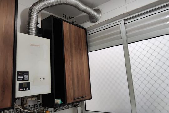 Área de serviço de apartamento para alugar com 2 quartos, 88m² em Vila Bruna, São Paulo