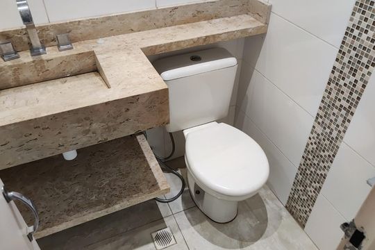 Banheiro de apartamento para alugar com 2 quartos, 88m² em Vila Bruna, São Paulo