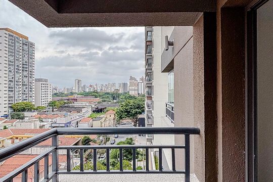 Varanda de kitnet/studio à venda com 1 quarto, 26m² em Vila Zilda, São Paulo