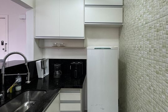 Cozinha de apartamento à venda com 1 quarto, 52m² em Centro, São Bernardo do Campo