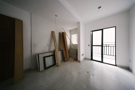 Sala/Cozinha e Área de Serviço de apartamento à venda com 2 quartos, 34m² em Jardim Nordeste, São Paulo