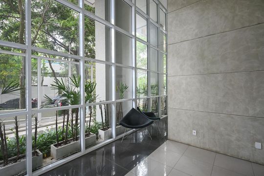 Hall Social de apartamento para alugar com 1 quarto, 38m² em Vila Andrade, São Paulo