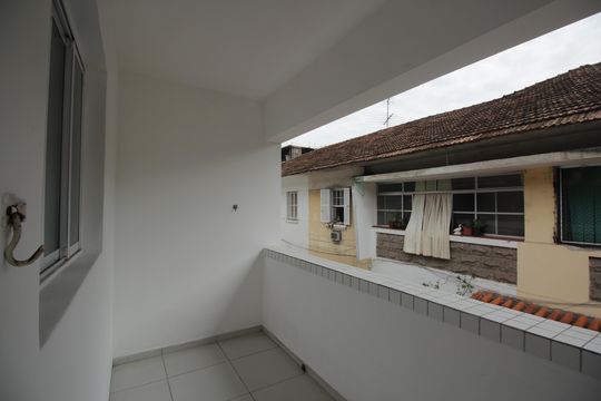 Varanda da Sala de casa de condomínio para alugar com 3 quartos, 88m² em Marapé, Santos