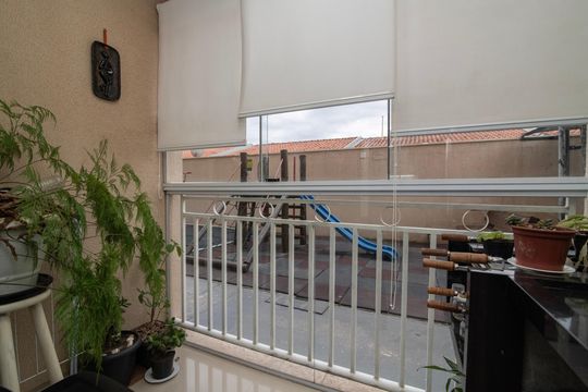 Varanda de apartamento à venda com 2 quartos, 63m² em Jardim Santa Izabel, Hortolândia
