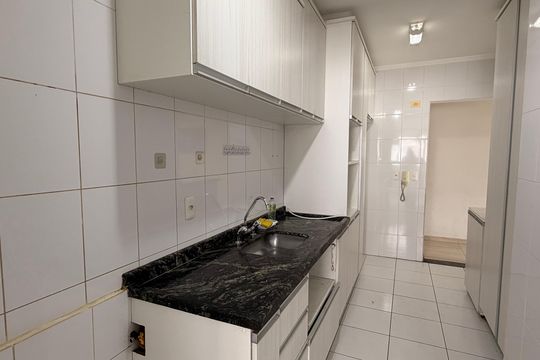 Cozinha  de apartamento à venda com 3 quartos, 84m² em Barcelona, São Caetano do Sul