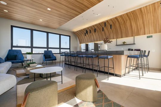 Área comum de kitnet/studio para alugar com 1 quarto, 26m² em Pinheiros, São Paulo