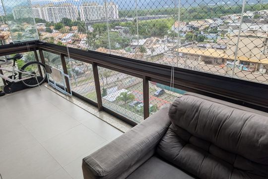 Varanda de apartamento à venda com 2 quartos, 74m² em Recreio dos Bandeirantes, Rio de Janeiro