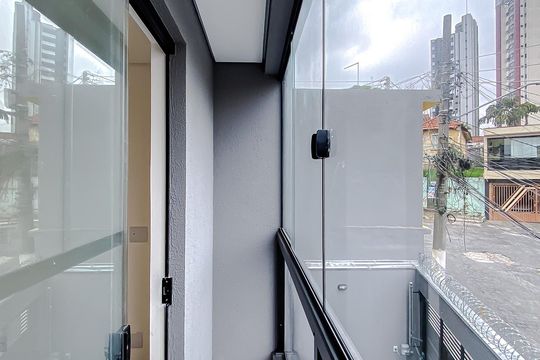 Varanda do Quarto de apartamento à venda com 2 quartos, 50m² em Vila Regente Feijó, São Paulo