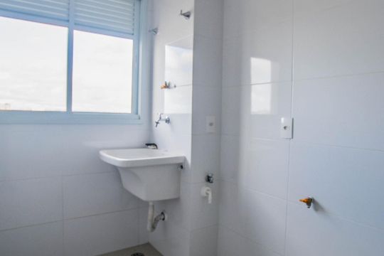 Cozinha e Área de Serviço de apartamento à venda com 2 quartos, 65m² em Parque das Nações, Santo André