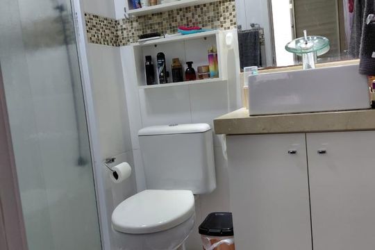 Banheiro 2 de apartamento à venda com 3 quartos, 69m² em Jardim Sao Ricardo, Guarulhos