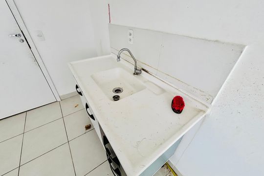 Cozinha de apartamento à venda com 2 quartos, 33m² em Colônia (zona Leste), São Paulo