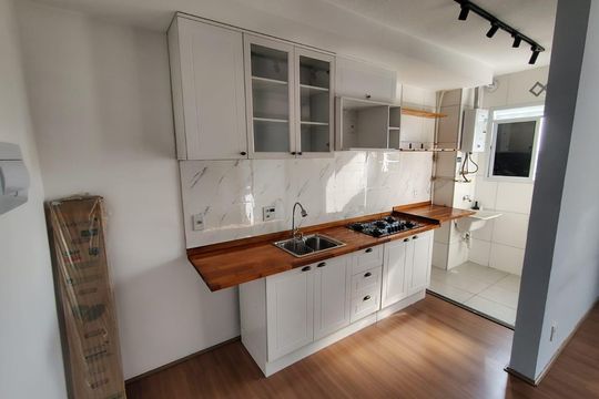 Cozinha/Área de serviço de apartamento à venda com 1 quarto, 38m² em Imperial de São Cristóvão, Rio de Janeiro