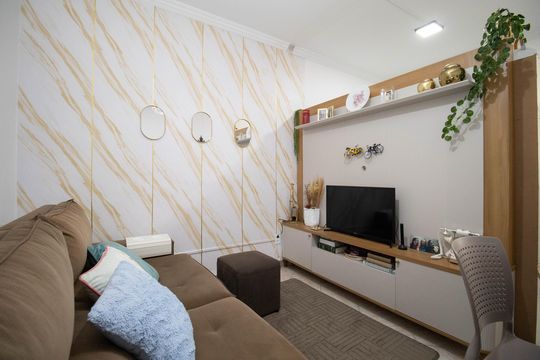 Sala de apartamento para alugar com 1 quarto, 39m² em Sul, Brasília