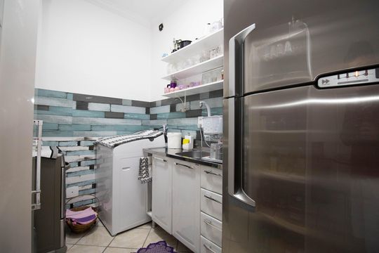 Cozinha e Área de Serviço de apartamento para alugar com 1 quarto, 39m² em Sul, Brasília
