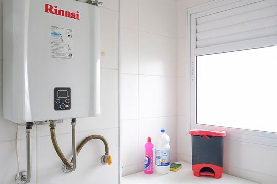 Área de serviço de apartamento para alugar com 2 quartos, 66m² em Fundacao, São Caetano do Sul