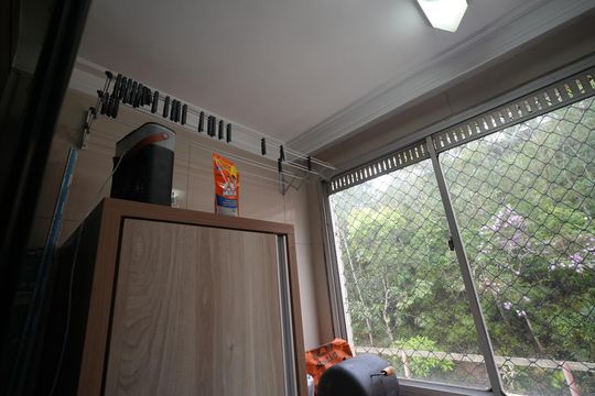 Área de Serviço de apartamento à venda com 2 quartos, 55m² em Jardim Alvorada, Santo André