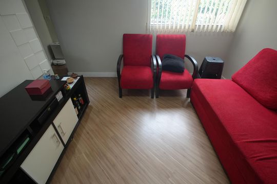 Sala de apartamento à venda com 2 quartos, 55m² em Jardim Alvorada, Santo André